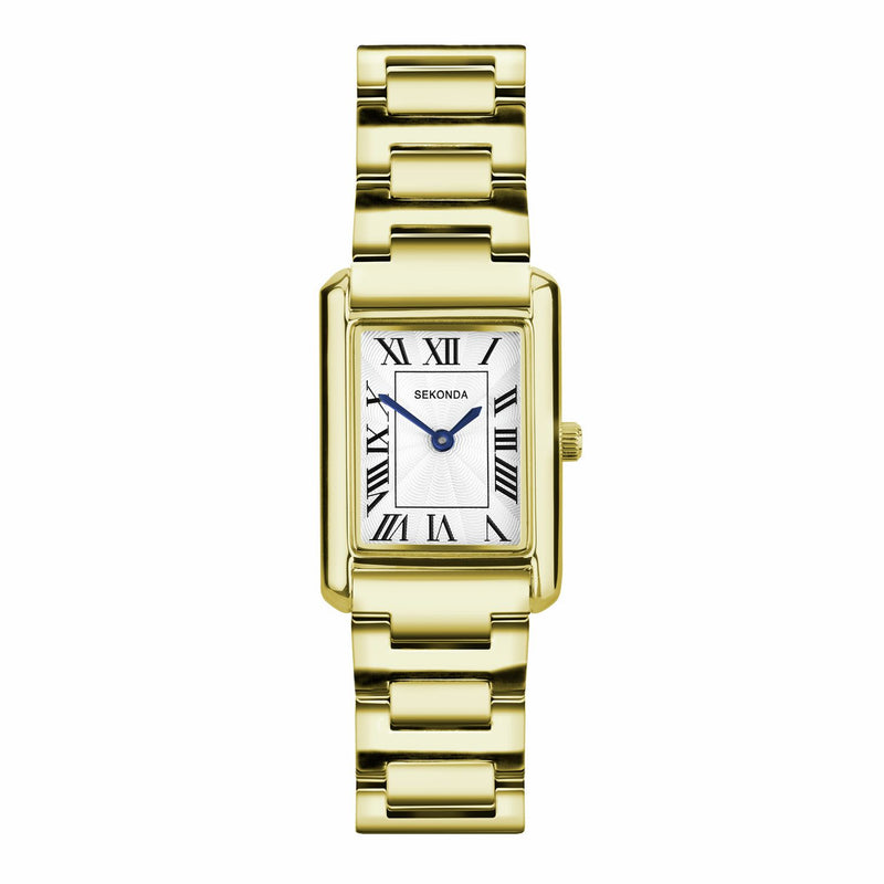 Sekonda ladies watch Colette white dial gold bracelet 22mm (British brand)