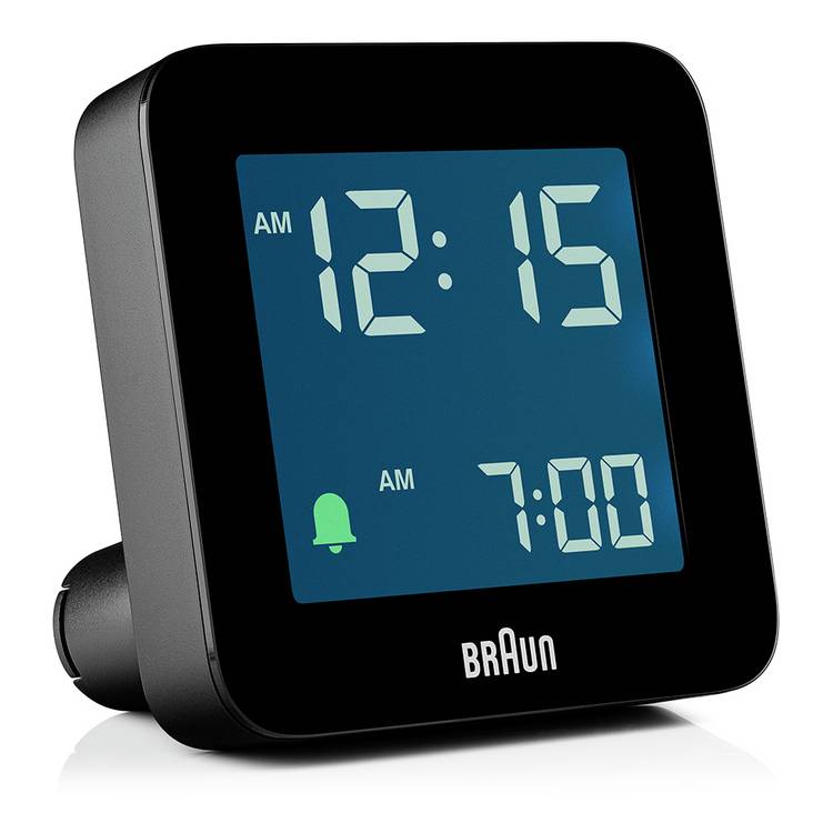 Braun Digital Alarm Clock black, imported from the UK