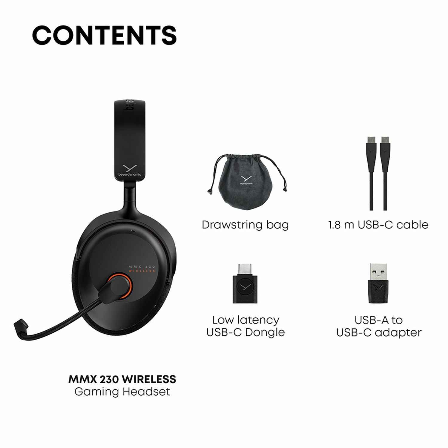 Beyerdynamic MMX 230 Black wireless headset - British product