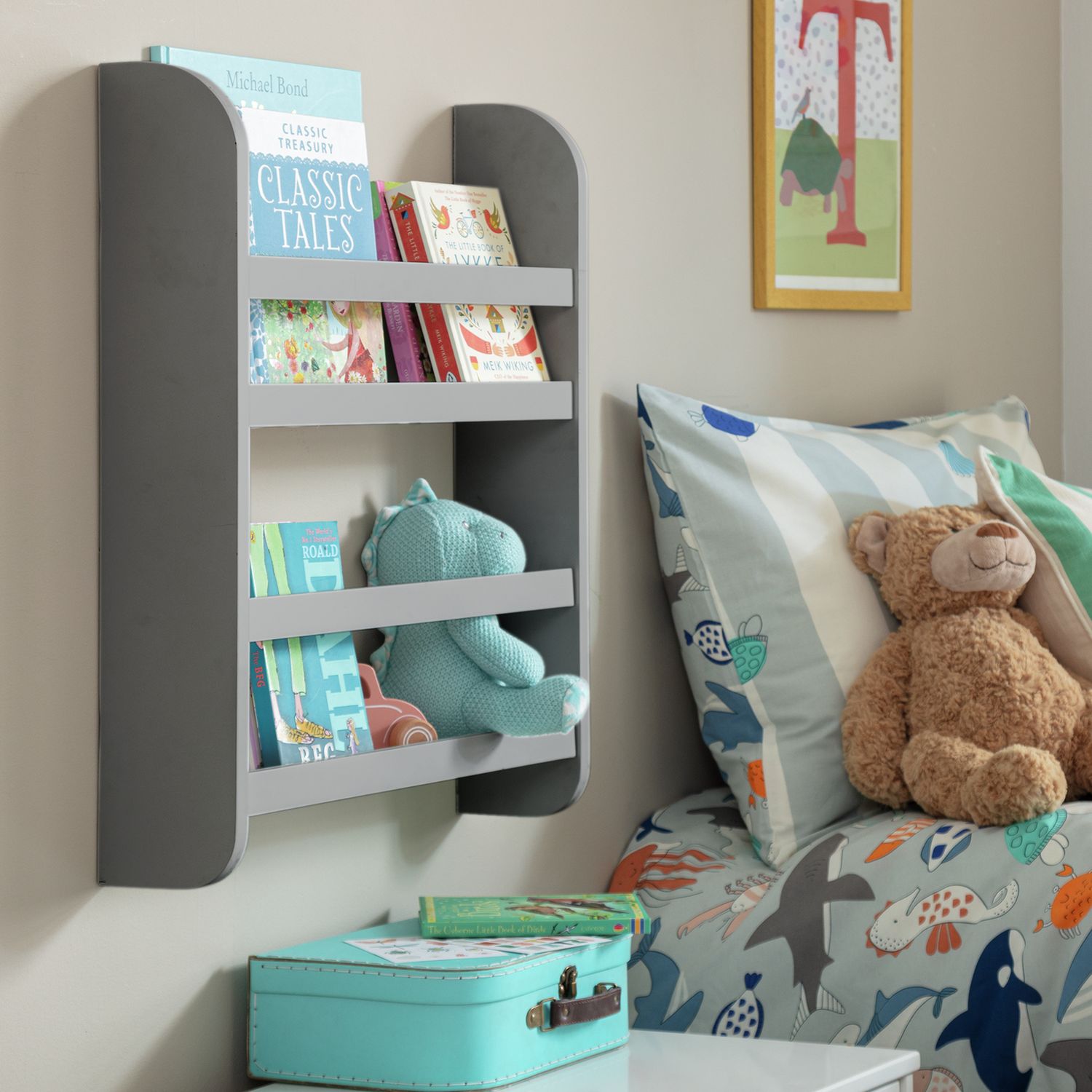 Habitat Kids Scandinavia Wall Mounted Mini Shelf - White