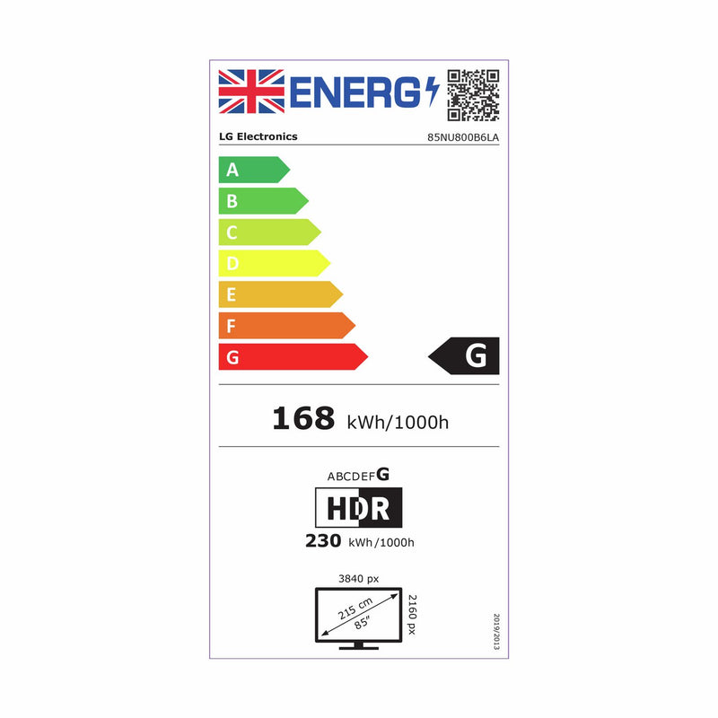 LG Smart 4K UHD Nano TV 85 inch, imported from the UK