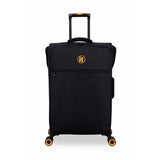 IT Luggage medium expandable suitcase black 8 wheels, UK version