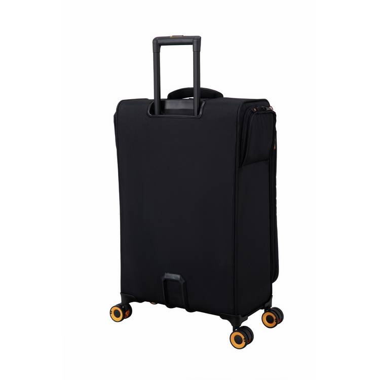 IT Luggage medium expandable suitcase black 8 wheels, UK version
