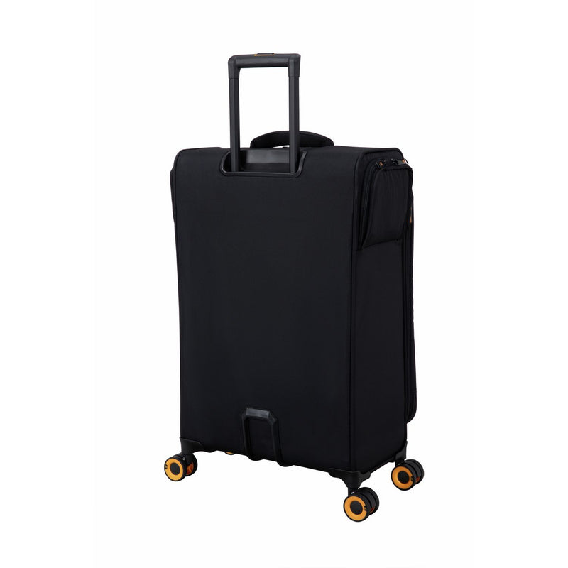 IT Luggage medium expandable suitcase black 8 wheels, UK version