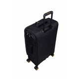 IT Luggage medium expandable suitcase black 8 wheels, UK version