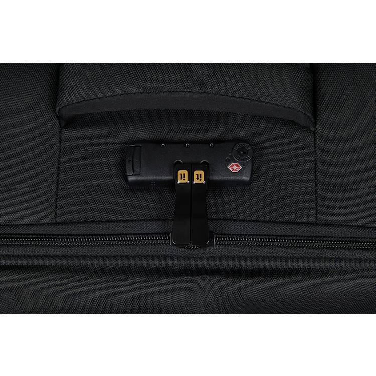 IT Luggage medium expandable suitcase black 8 wheels, UK version