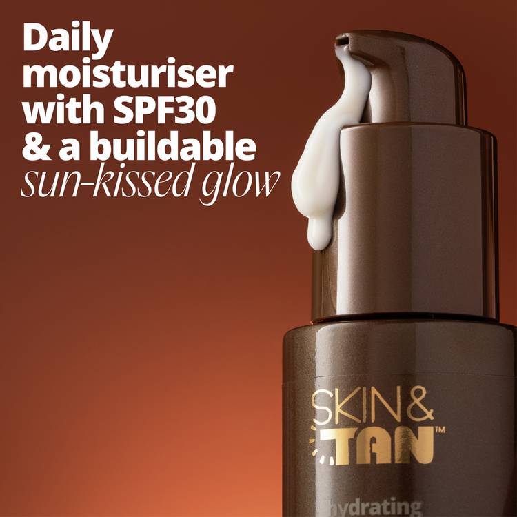 Skin and Tan face glow tan cream hydrating SPF 30ml, UK version