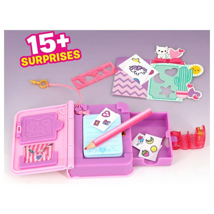 Funlockets mini journal with lock and surprises, imported from the UK