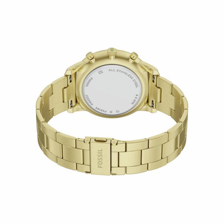 Fossil Neutra gold-tone stainless steel watch (British brand)