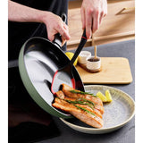 Morphy Richards non-stick aluminium frying pan 28cm green, imported from the UK