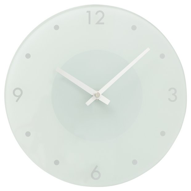 Argos Home white wall clock 25cm, UK version