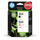 HP original ink cartridges black and colour pack (British brand)
