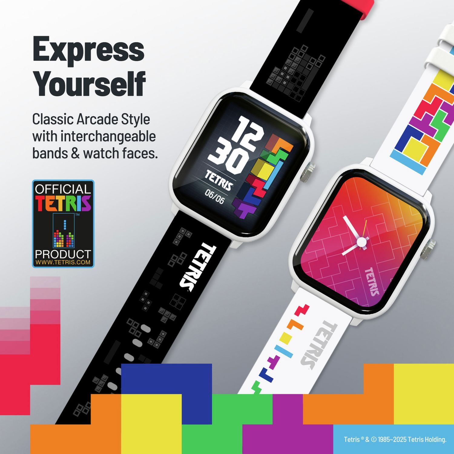 Tetris My Play Watch non-connected smartwatch, UK version