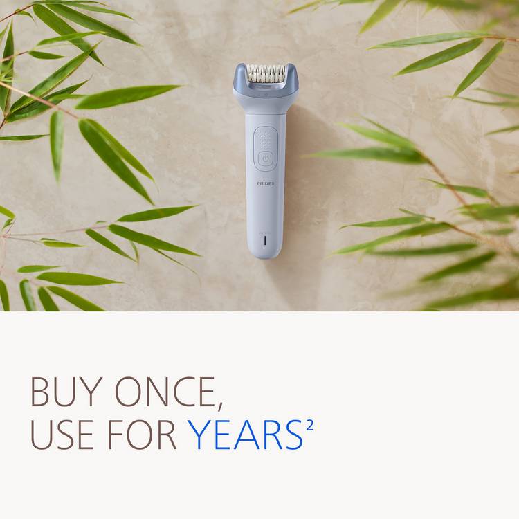 Philips Series 8000 cordless wet and dry epilator (British brand)