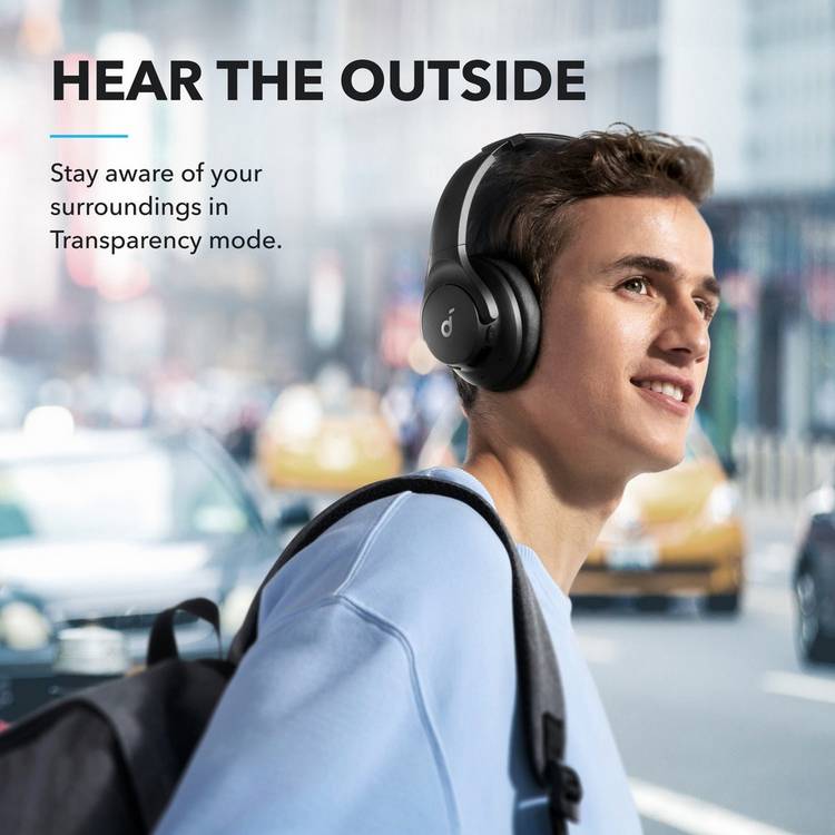 Soundcore Q21i over-ear noise-cancelling wireless headphones black (British brand)