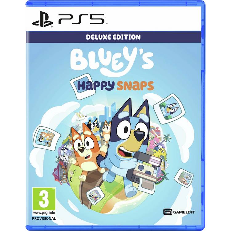 Bluey Happy Snaps Deluxe Edition PS5 game, UK version