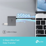 TP-Link UH3020C USB-C hub with HDMI and USB ports, UK version
