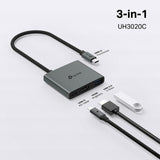 TP-Link UH3020C USB-C hub with HDMI and USB ports, UK version