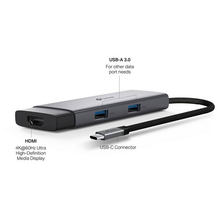 TP-Link UH5020 5-in-1 USB-C hub - British product
