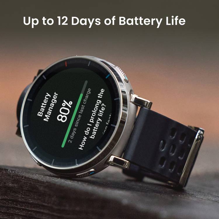 Amazfit Active 3 Premium GPS watch Black Apex Silver - British product