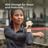 Amazfit Active 3 Premium GPS watch Black Apex Silver - British product