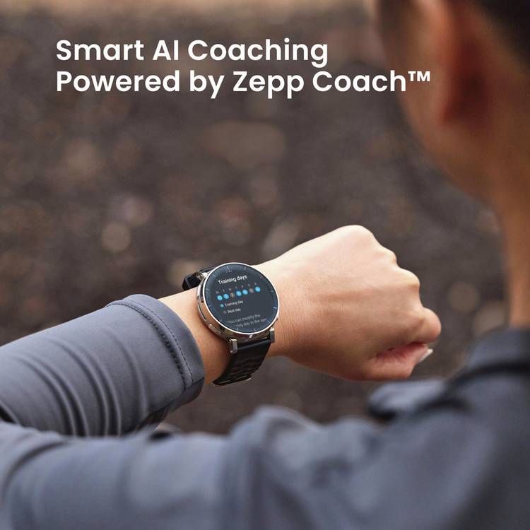 Amazfit Active 3 Premium GPS watch Black Apex Silver - British product