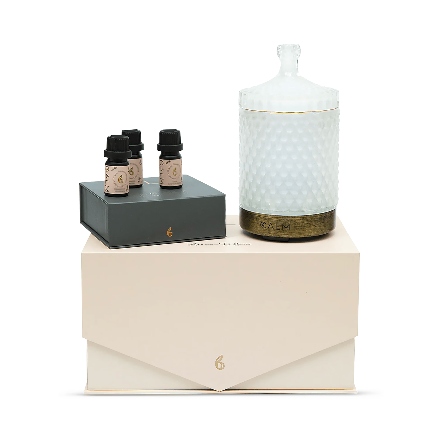 B Calm aroma diffuser and essential oil set, imported from the UK