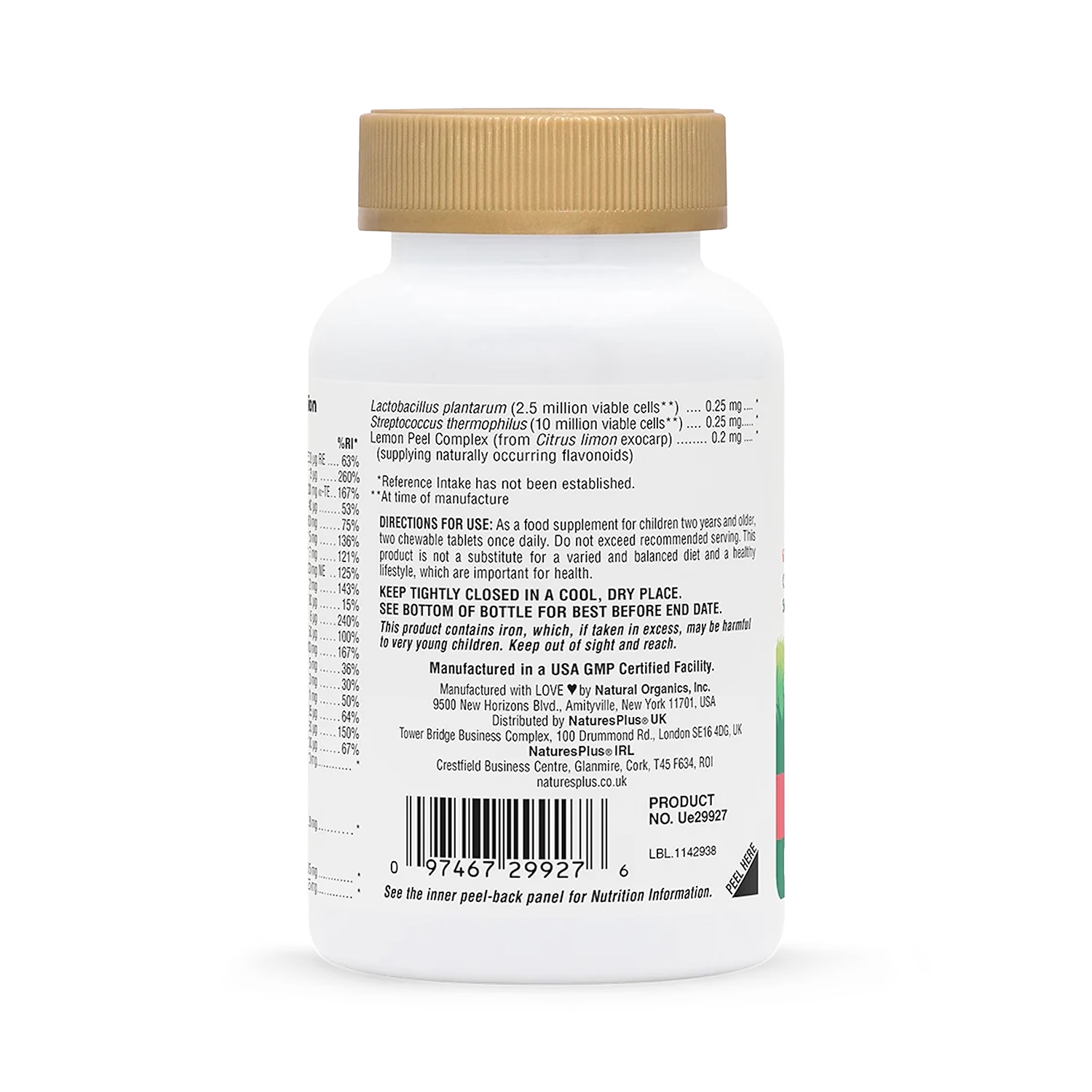 NaturesPlus Animal Parade GOLD children's multivitamin chewables 60 count, UK version