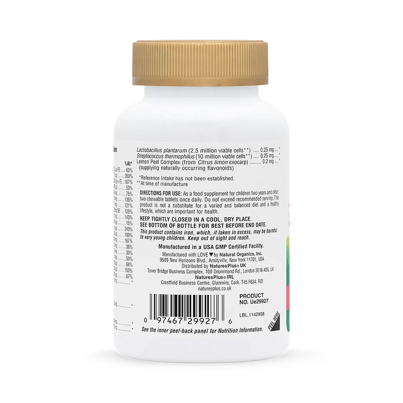NaturesPlus Animal Parade GOLD children's multivitamin chewables 60 count, UK version