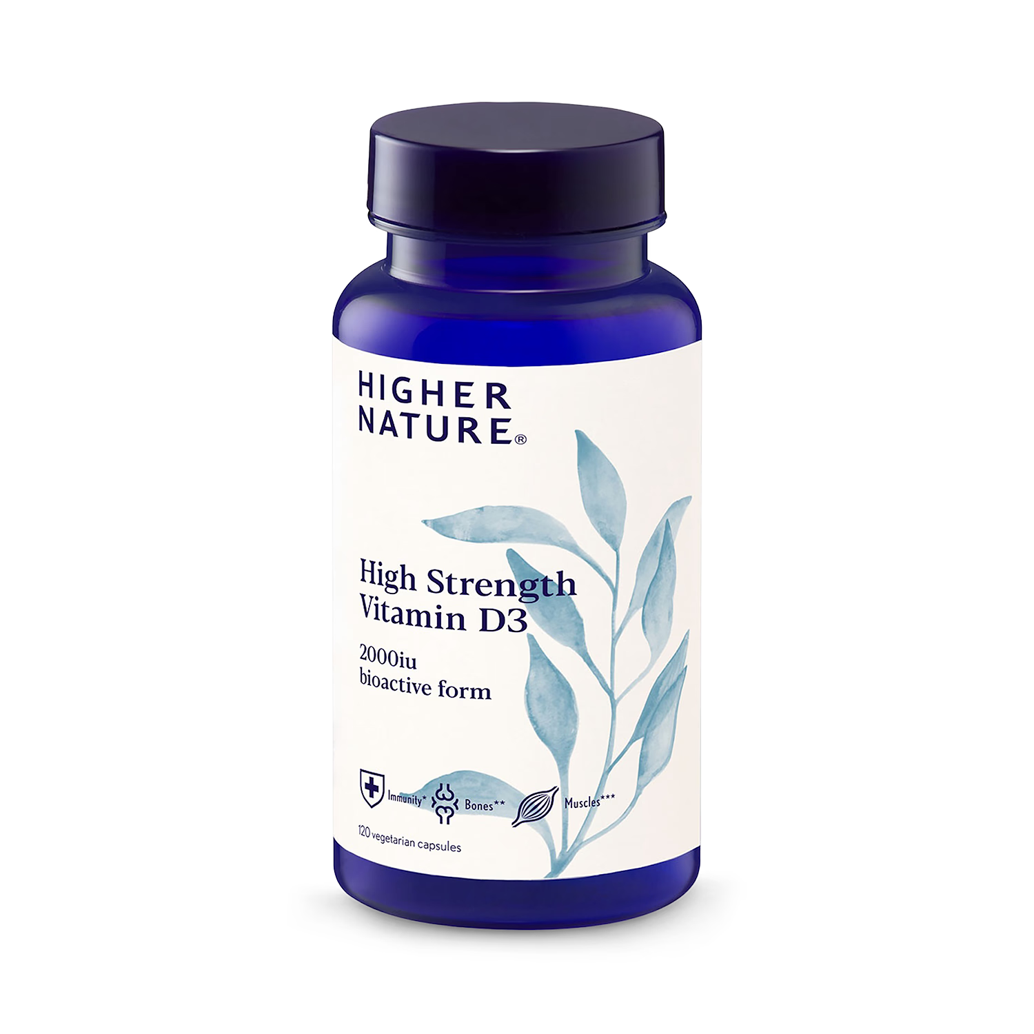 Vitamin D3 2000 IU high strength capsules 120 count - British product