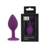 Loving Joy pink silicone butt plug small, imported from the UK