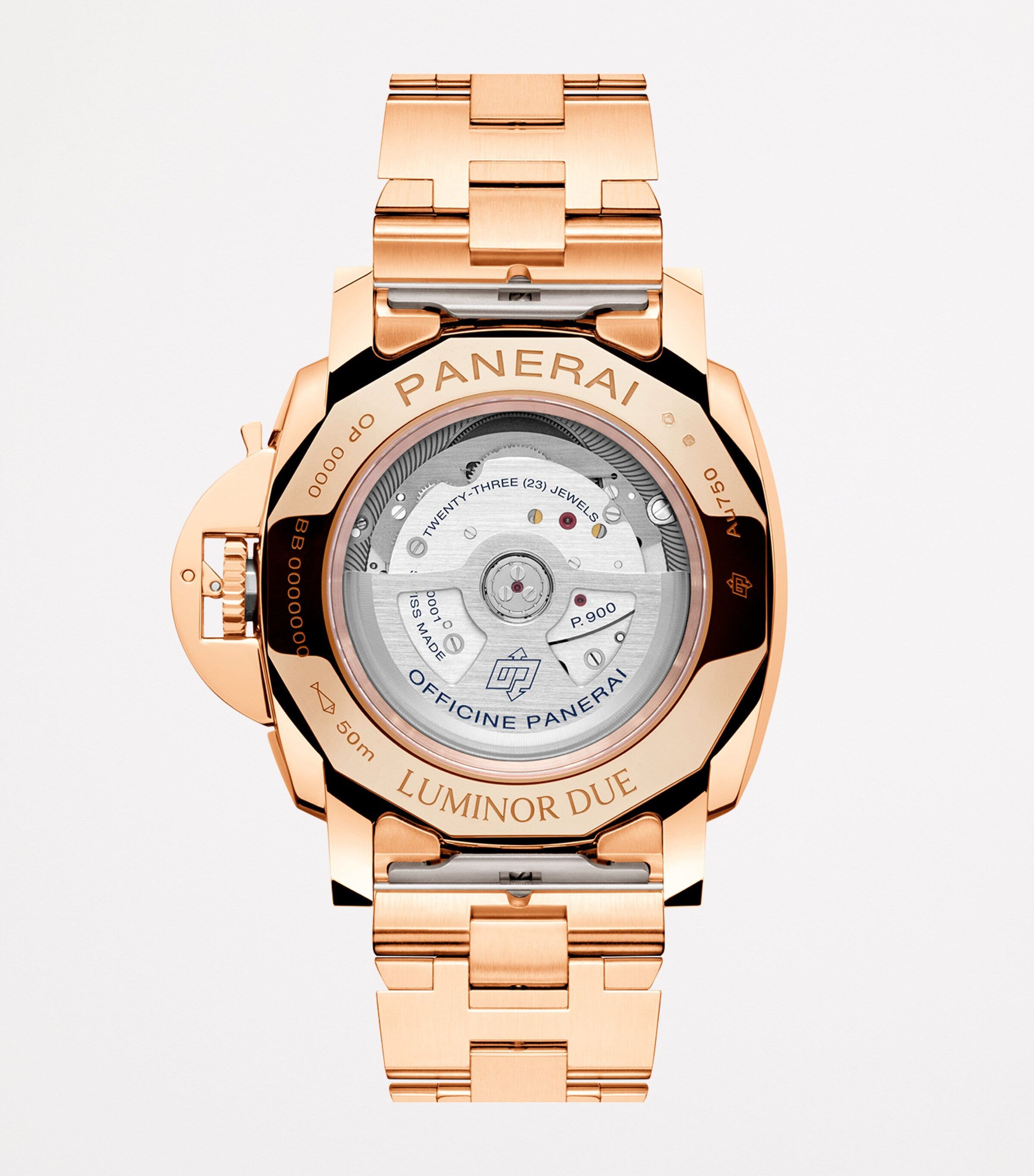 Panerai Luminor Due TuttoOro rose gold watch 42mm (British brand)