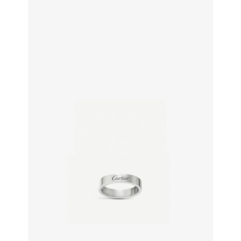 Cartier C de Cartier platinum wedding ring 4mm - British product