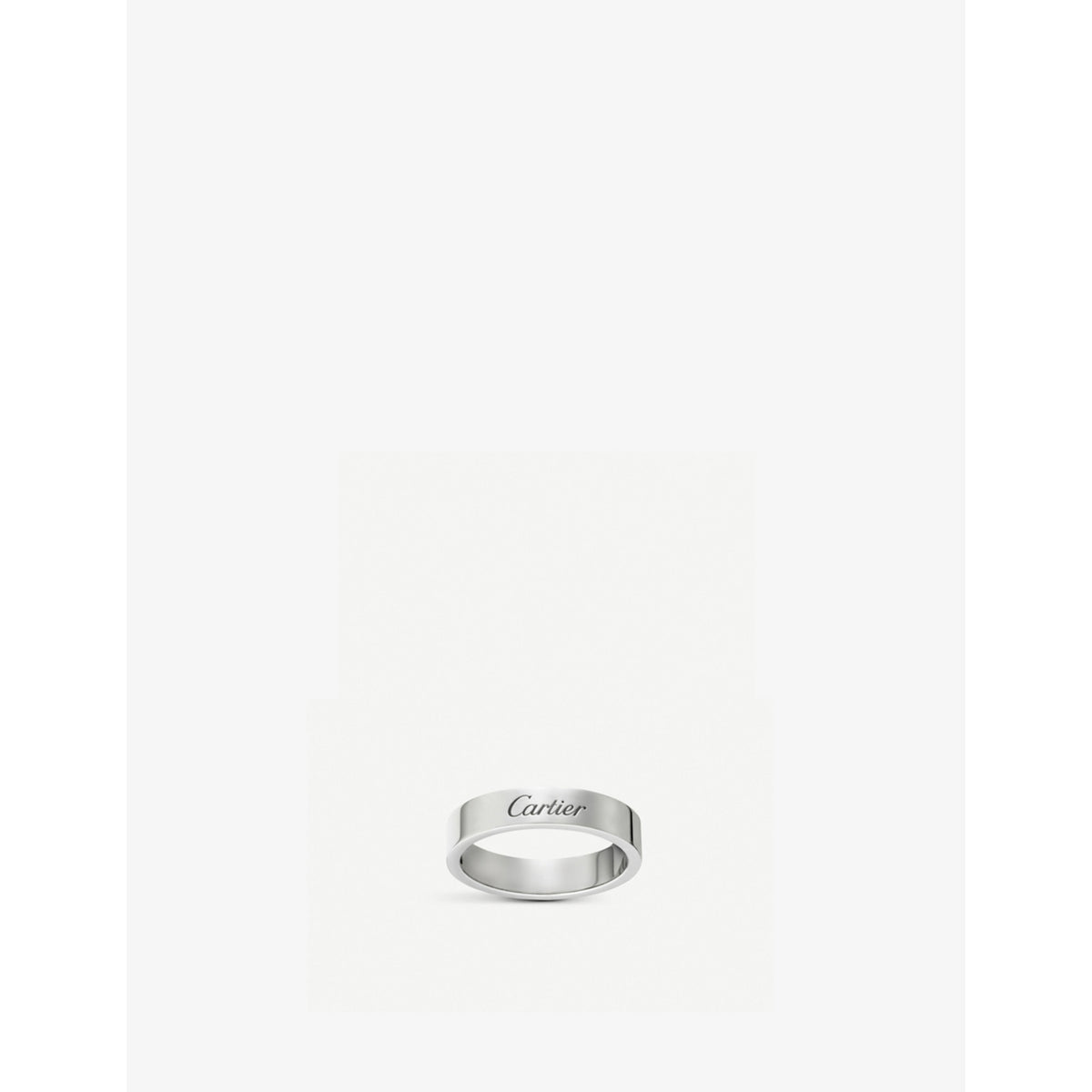 Cartier C de Cartier platinum wedding ring 4mm - British product