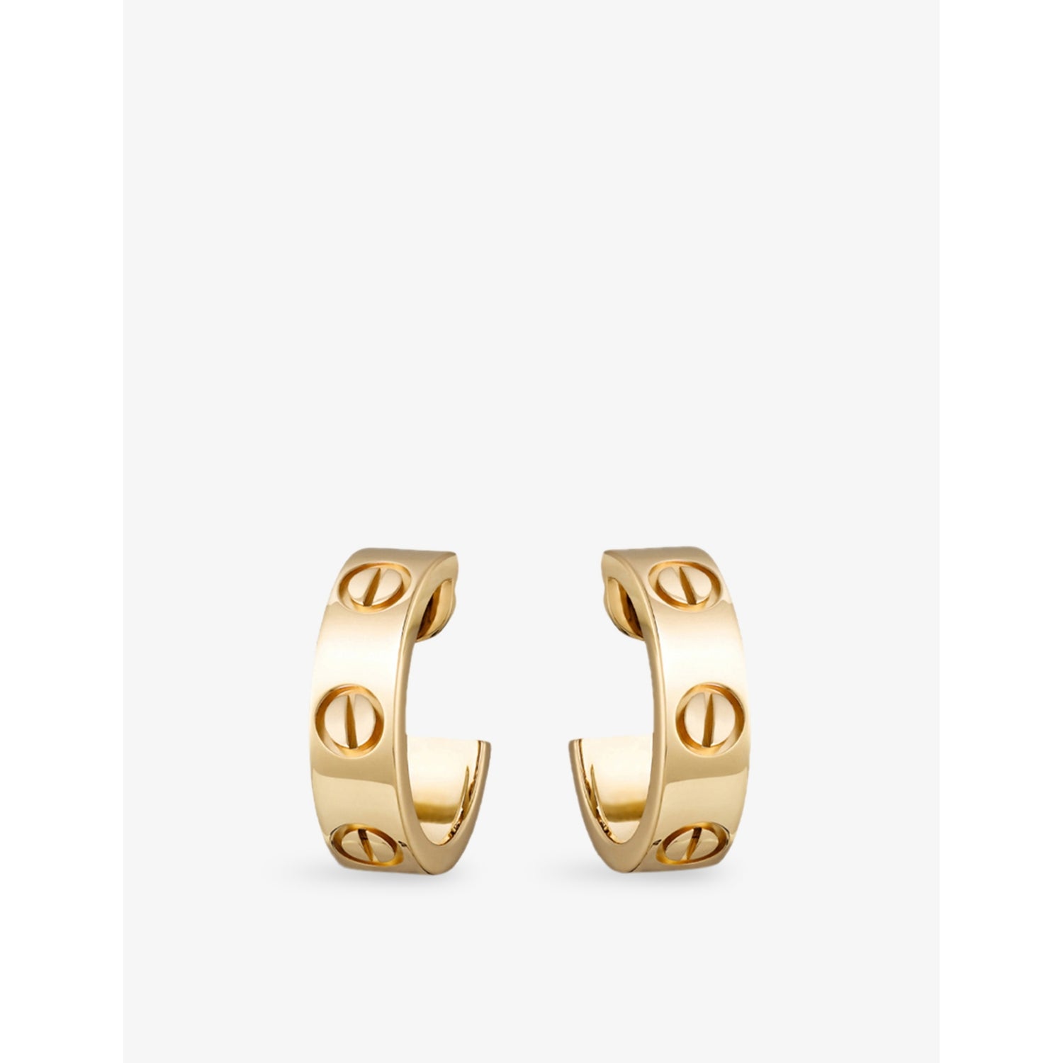 Cartier Love hoop earrings 18ct yellow-gold, imported from the UK