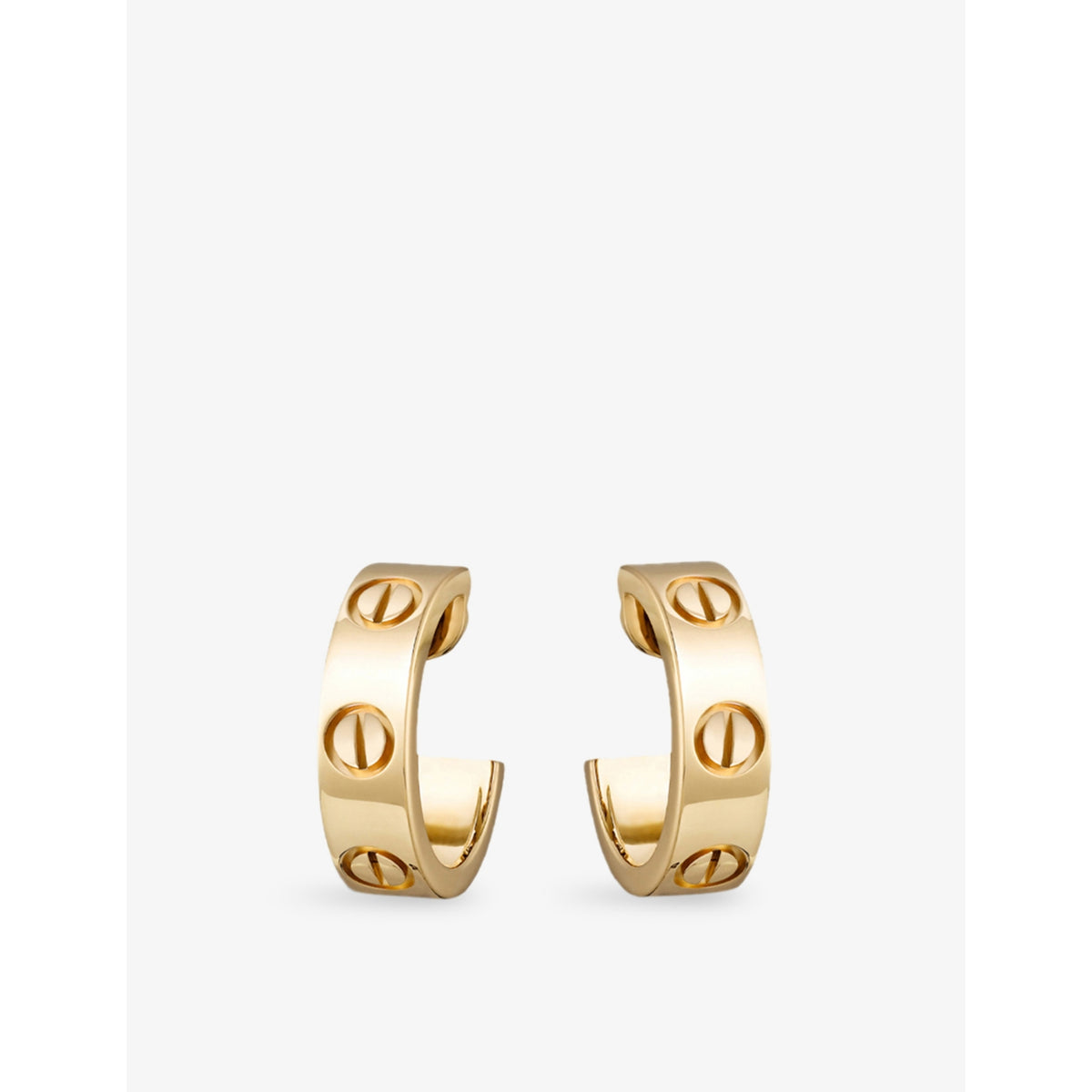 Cartier Love hoop earrings 18ct yellow-gold, imported from the UK