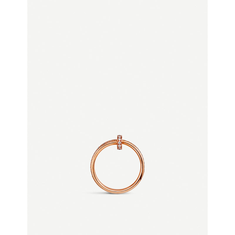 Cartier Juste un Clou double rose-gold diamond ring, imported from the UK