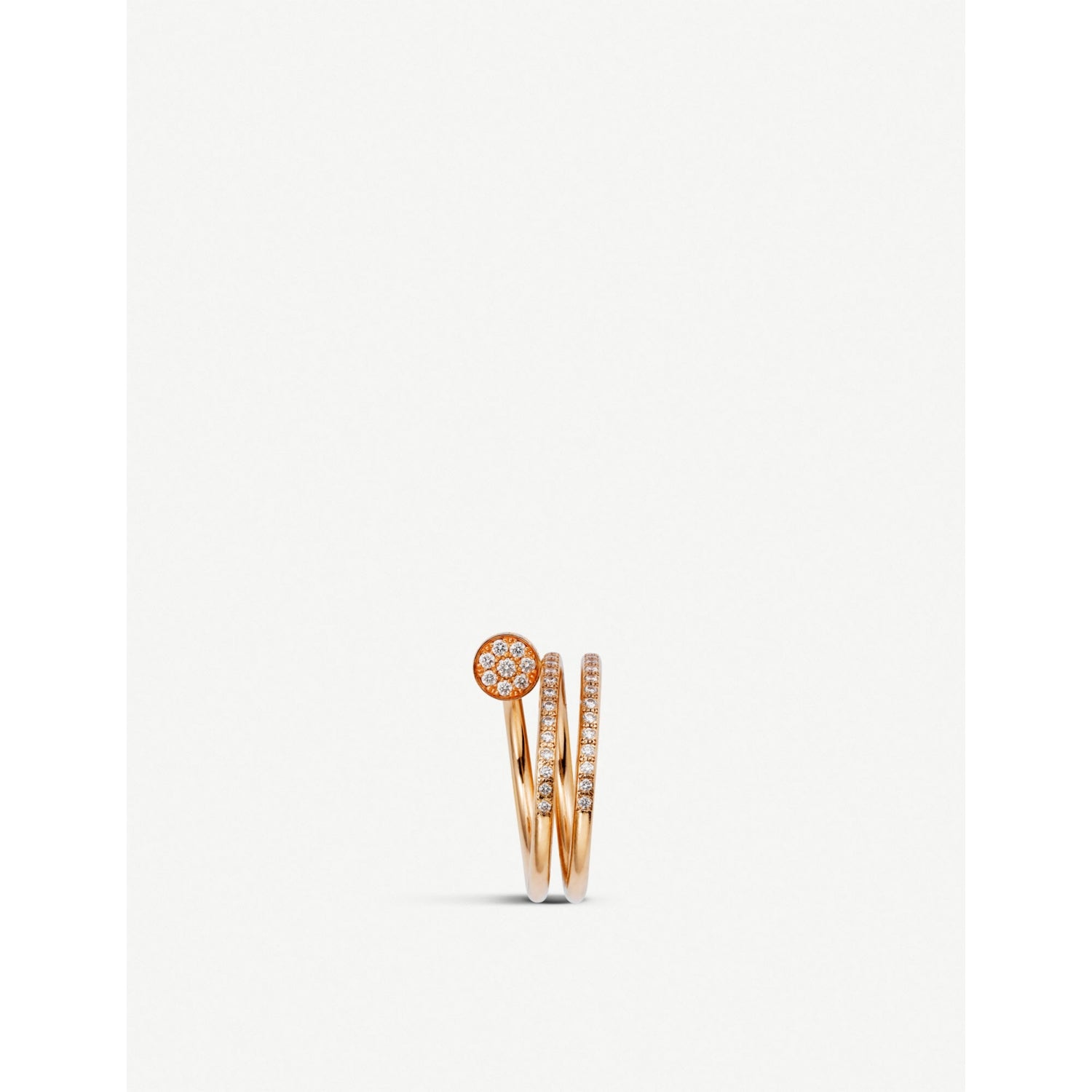Cartier Juste un Clou double rose-gold diamond ring, imported from the UK