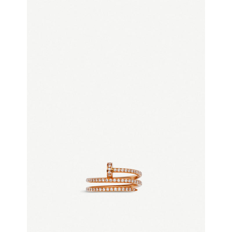 Cartier Juste un Clou double rose-gold diamond ring, imported from the UK