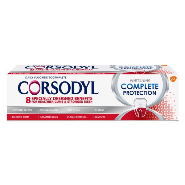 Corsodyl Complete Protection Whitening Toothpaste 75ml GOODS Superdrug   