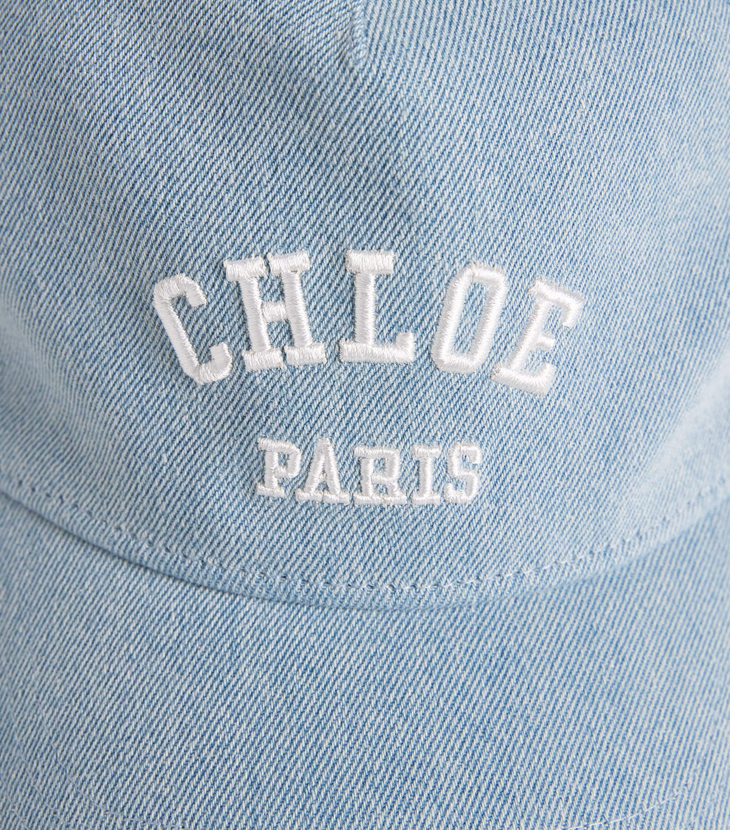 Chloé Kids cotton embroidered baseball cap - British product