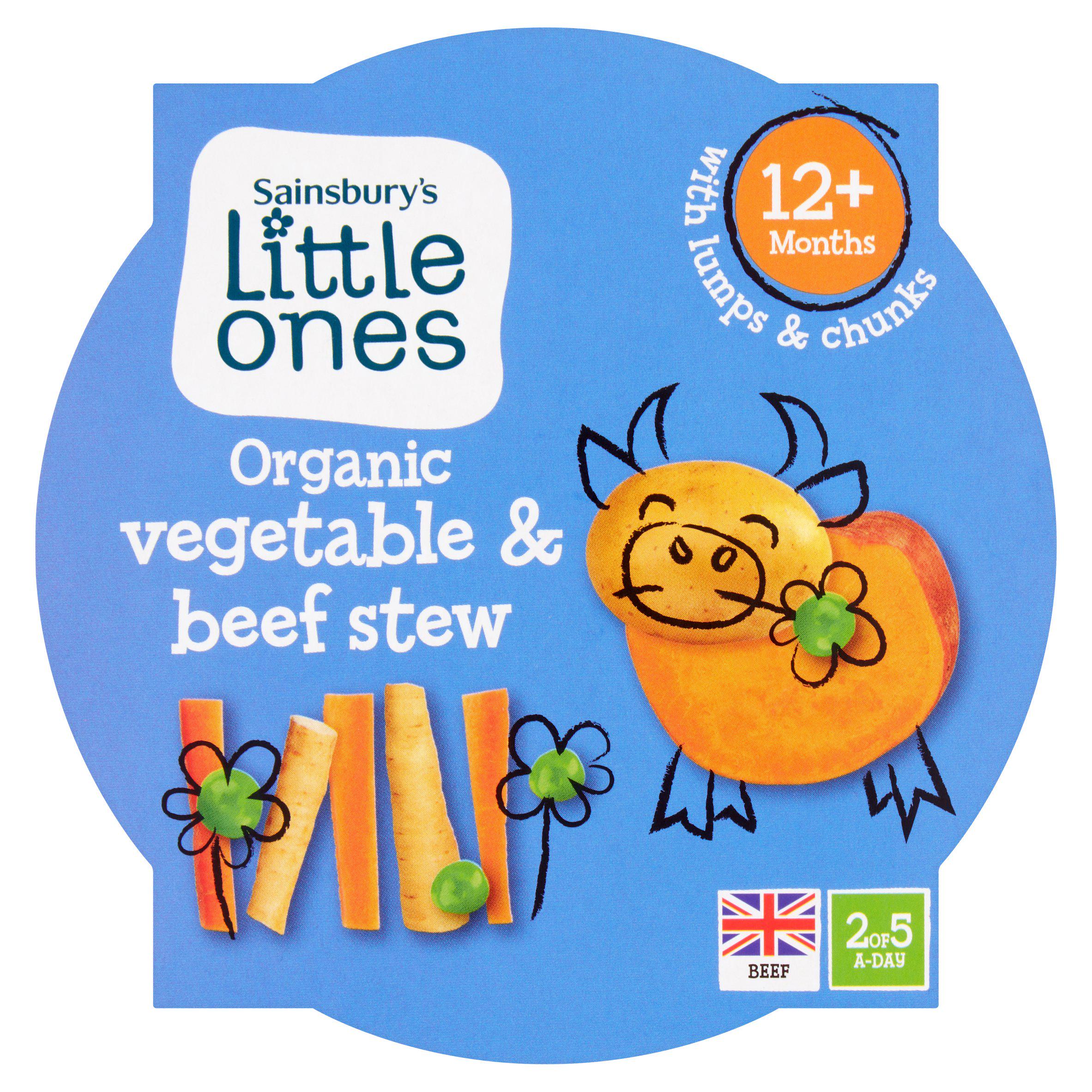 Sainsbury's Little Ones Organic Vegetable & Beef Stew 12+ Months 200g GOODS Sainsburys   