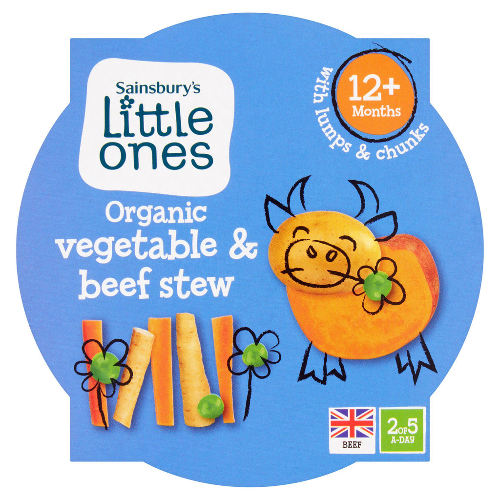 Sainsbury's Little Ones Organic Vegetable & Beef Stew 12+ Months 200g