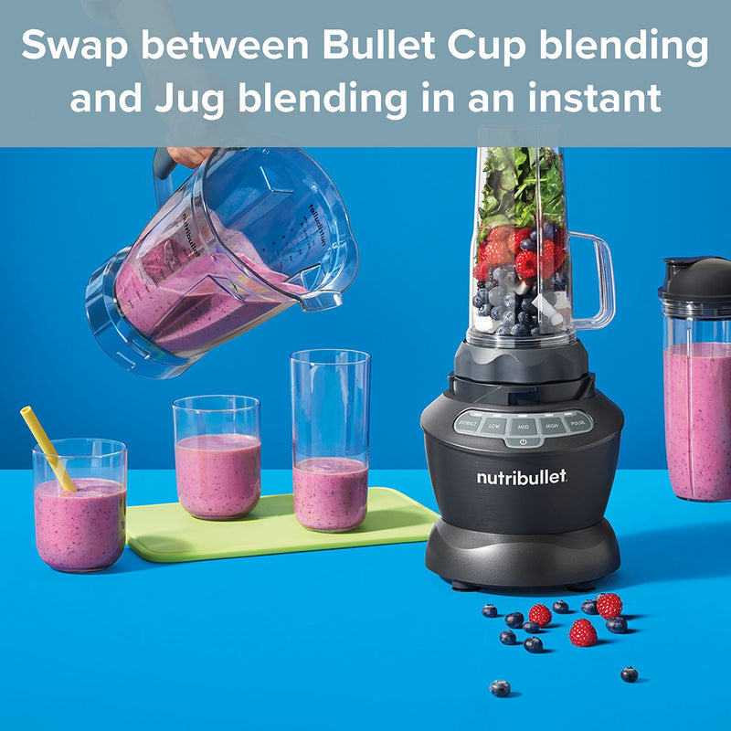nutribullet Blender Combo 1200W (1.8L jug and bullet cups), imported from the UK