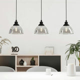 Eglo Beleser 3 light pendant dark grey - British product