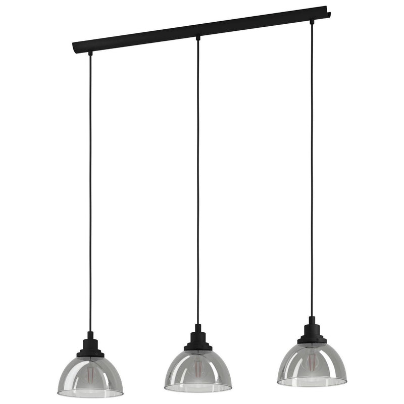 Eglo Beleser 3 light pendant dark grey - British product