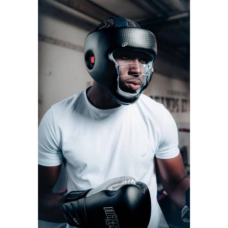 Decathlon bar-faced boxing headguard 55-58cm, UK version