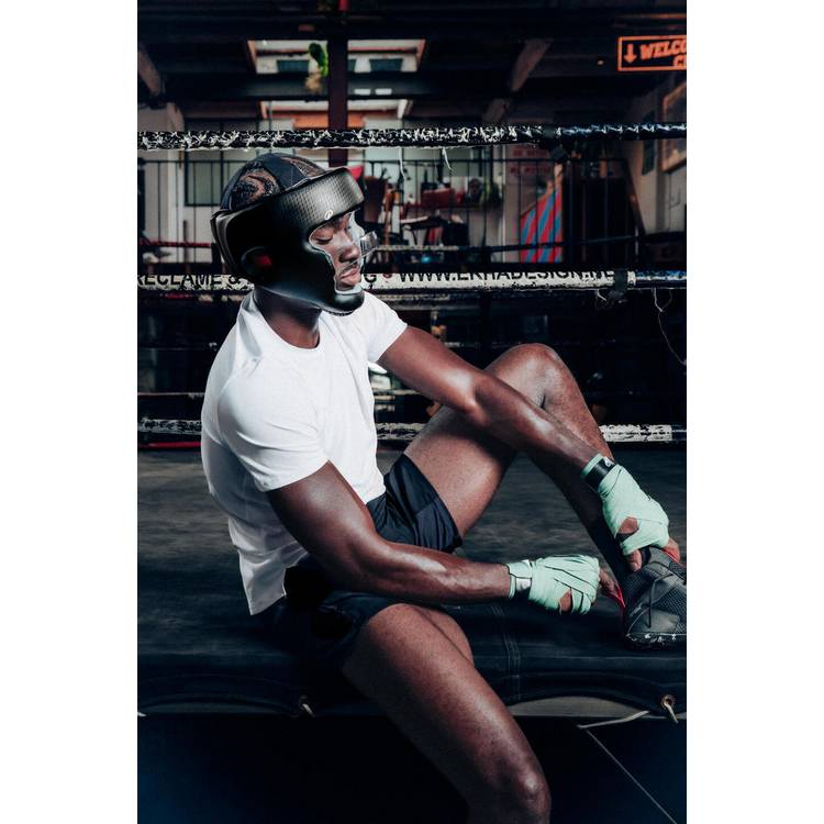 Decathlon bar-faced boxing headguard 55-58cm, UK version