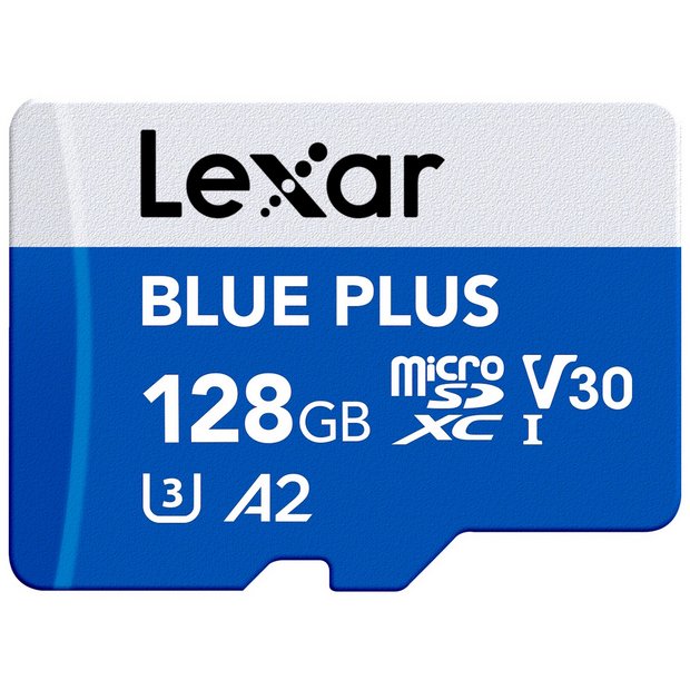 Lexar BLUE PLUS microSDXC memory card 128GB - British product