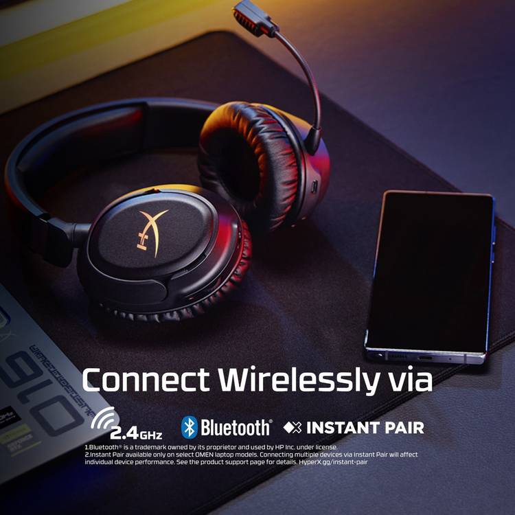 HyperX Cloud Flight 2 wireless headset, imported from the UK